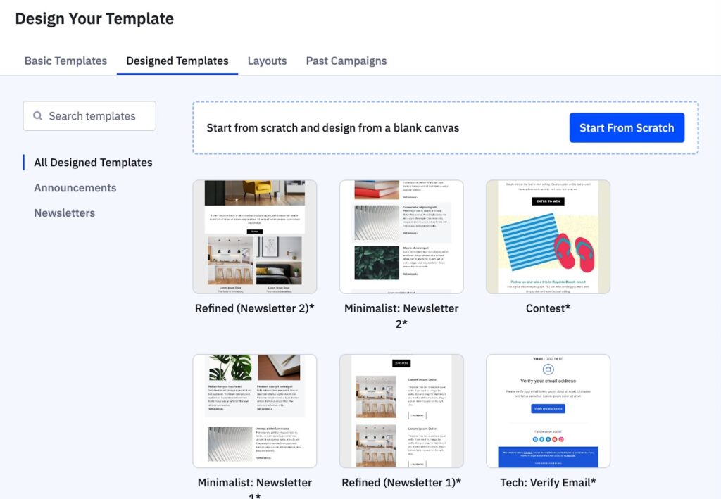 ActiveCampaign vs Klaviyo: Email templates from ActiveCampaign