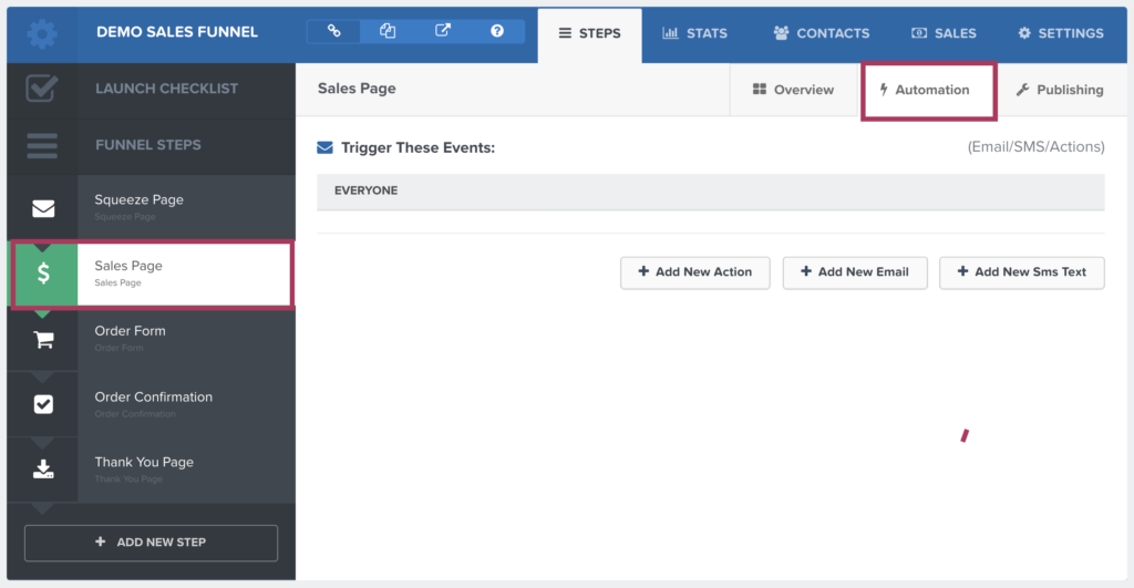 ActiveCampaign vs ClickFunnels: ClickFunnels’ automation features